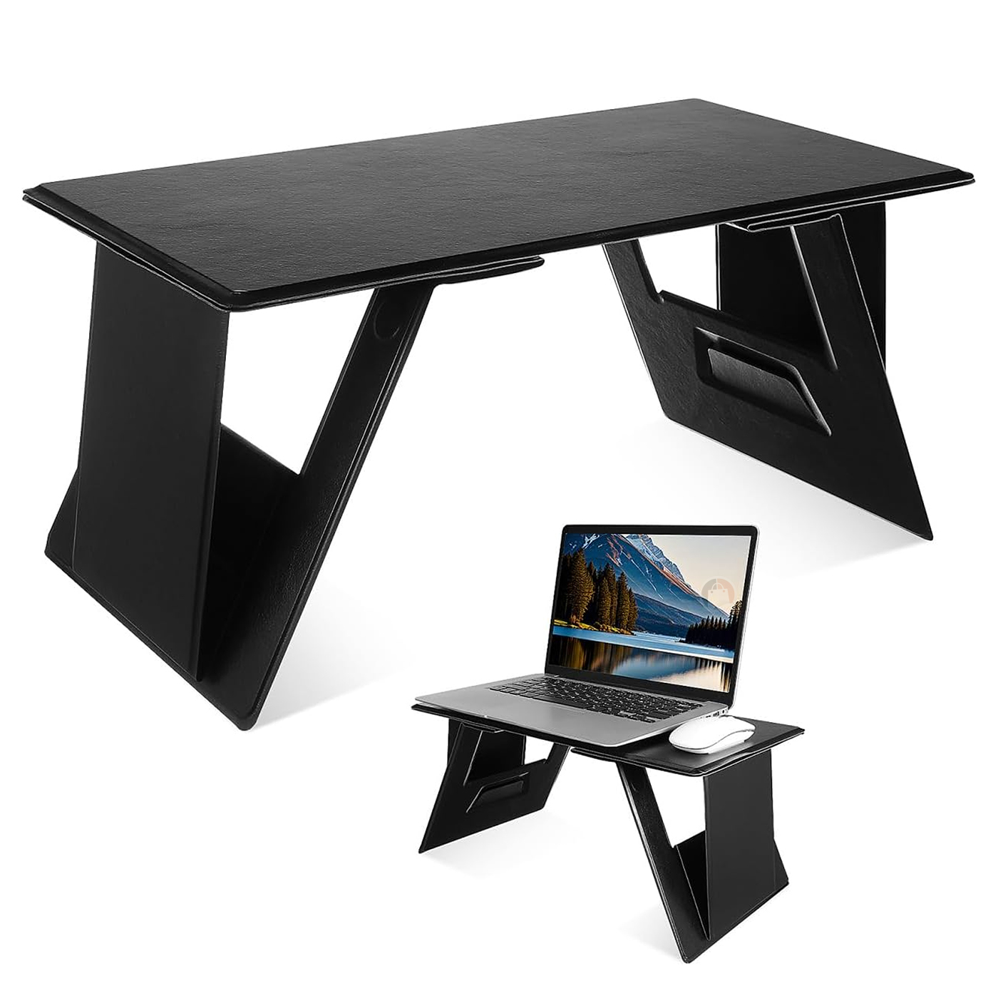 Soporte De Cuero Portátil Mesa Plegable